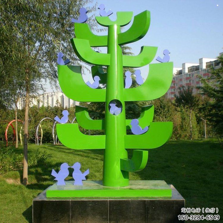 大型樹干雕塑定制，多彩藝術，不銹鋼樹干雕塑定價