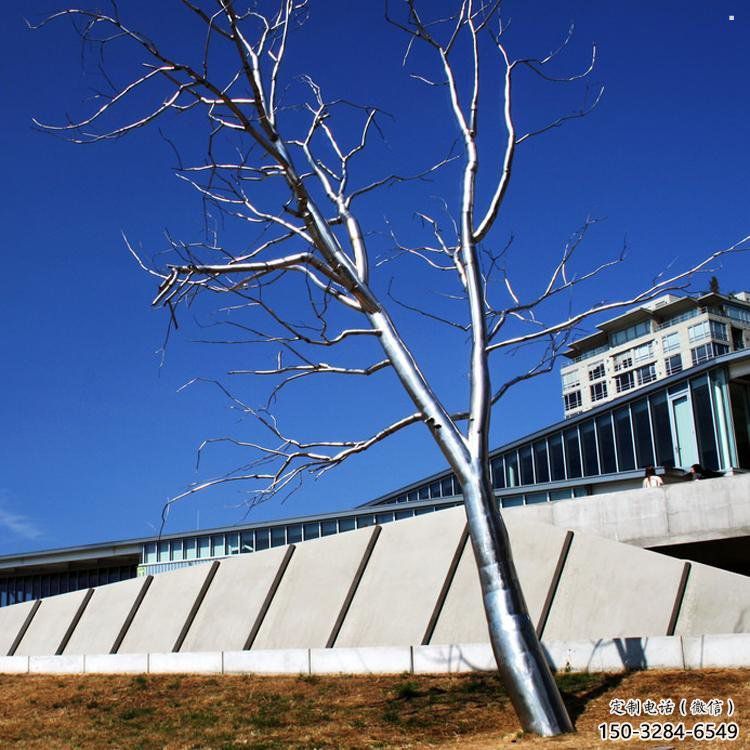 樹干雕塑定做，公園小品，不銹鋼樹干雕塑點(diǎn)擊