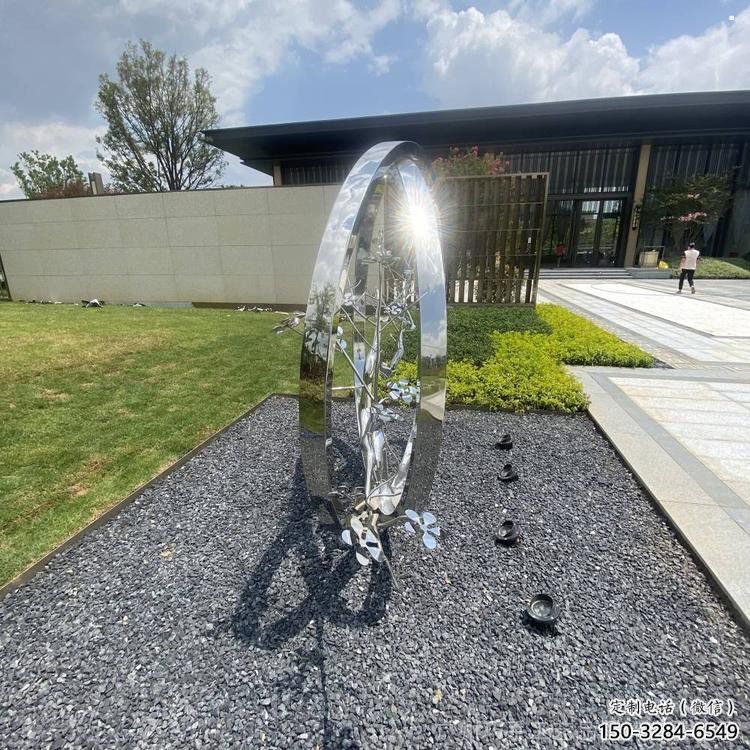 圓環(huán)樹雕塑標準，戶外雕塑，不銹鋼圓環(huán)樹雕塑選定