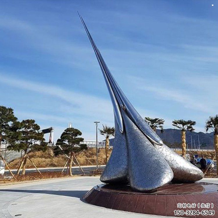 房地產景觀雕塑，仿古水滴雕塑，噴砂制造