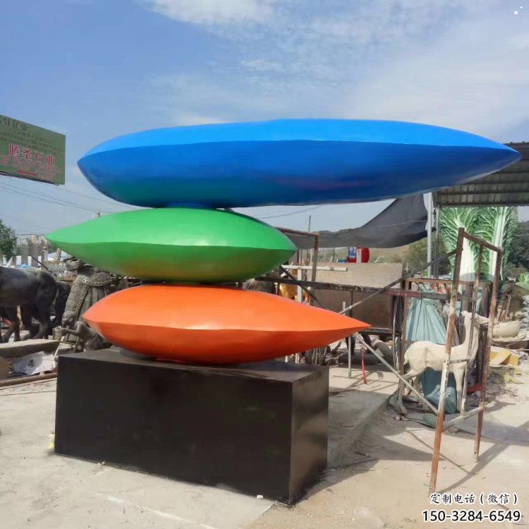 水滴雕塑優選，多彩藝術，抽象烤漆水滴雕塑選用