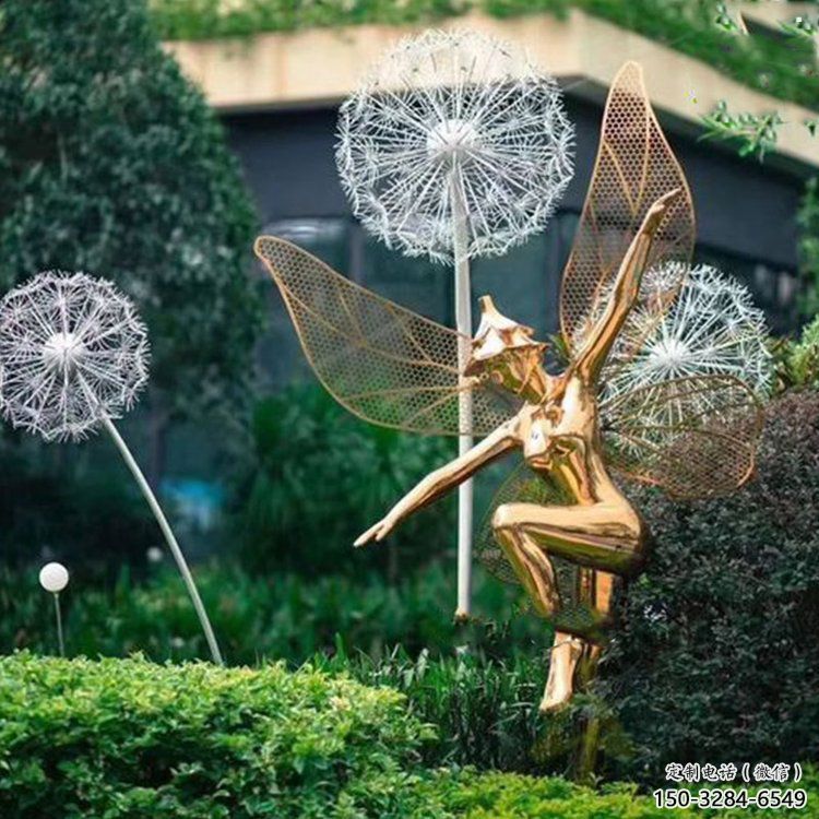 小精靈雕塑，抽象卡通雕塑，美陳人物擺件