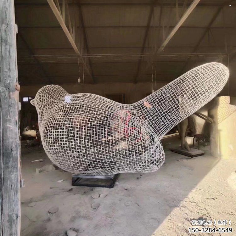 鏤空鳥雕塑供需，廣場雕塑，鐵藝小鳥雕塑定制