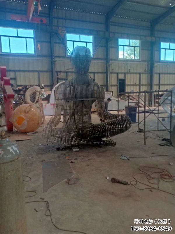 鏤空人物雕塑精選，露天雕塑，歐式鐵藝人物雕塑訂做