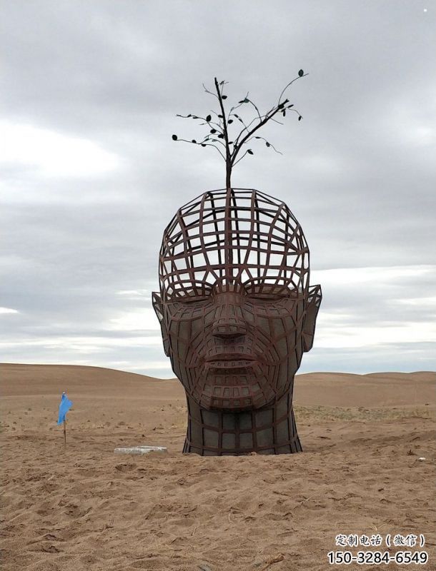 人頭像雕塑標準，彩鋼制作，鏤空鐵藝人頭像雕塑優價