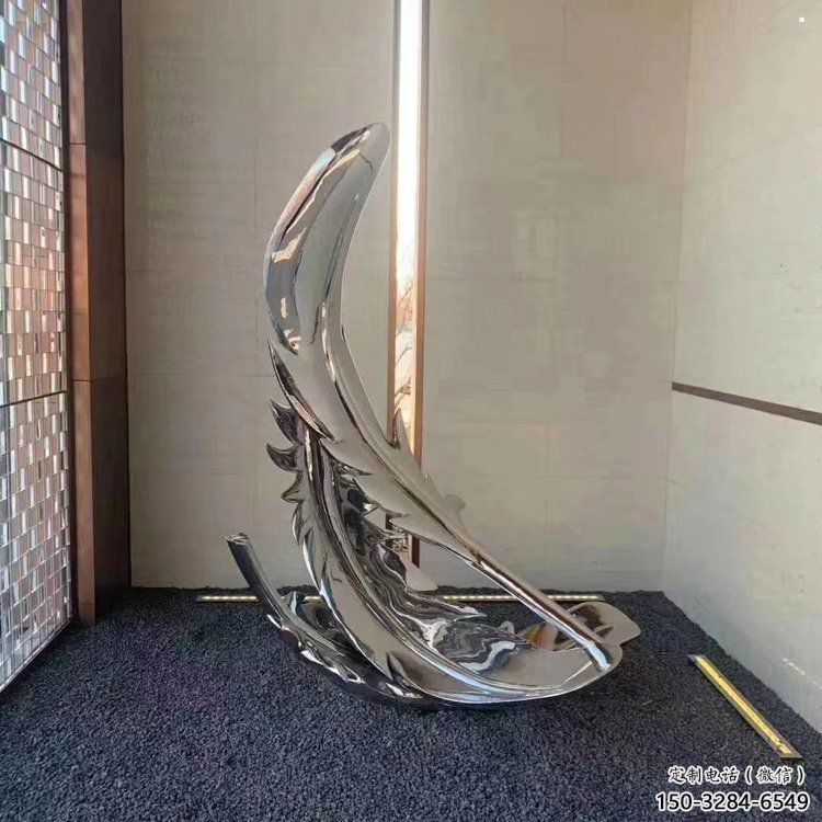 羽毛雕塑標準，廣場雕塑，鏡面羽毛雕塑廠家供給