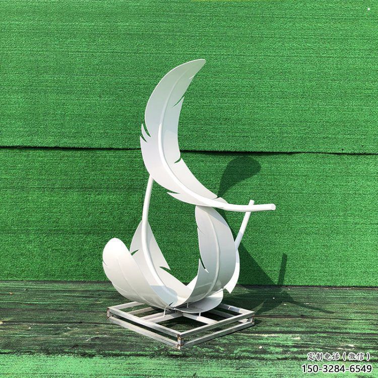 雕塑羽毛景觀制造，街景小品，景觀烤漆羽毛雕塑優價