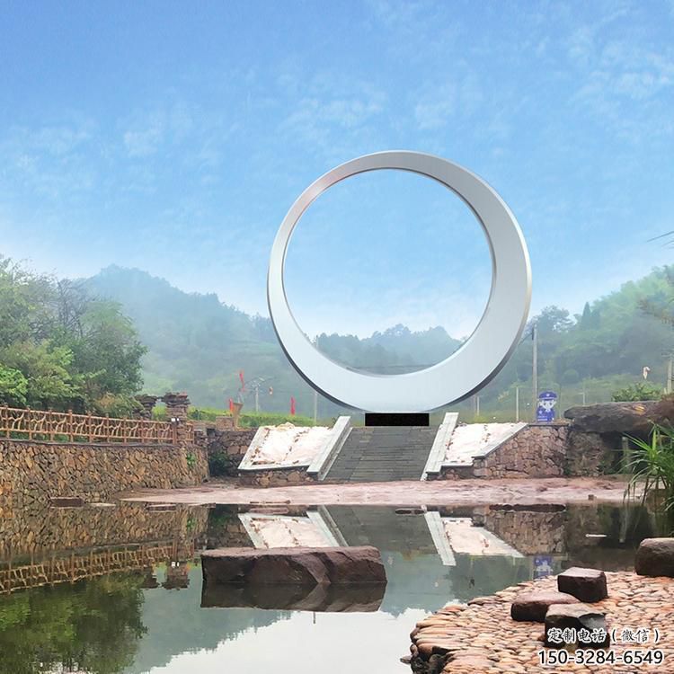圓環雕塑精選，街頭藝術，公園不銹鋼圓環雕塑承接