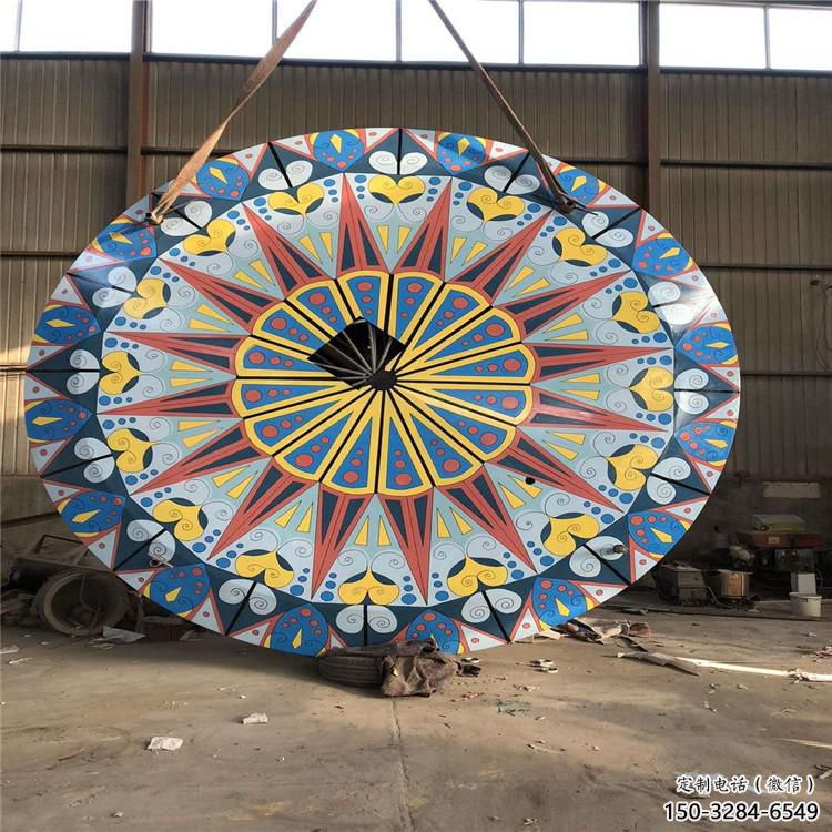 圓環雕塑選用，多彩藝術，鏤空烤漆圓環雕塑展品