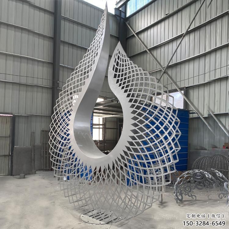 藝術圓環雕塑選定，拉絲工藝，景觀鏤空圓環雕塑預定