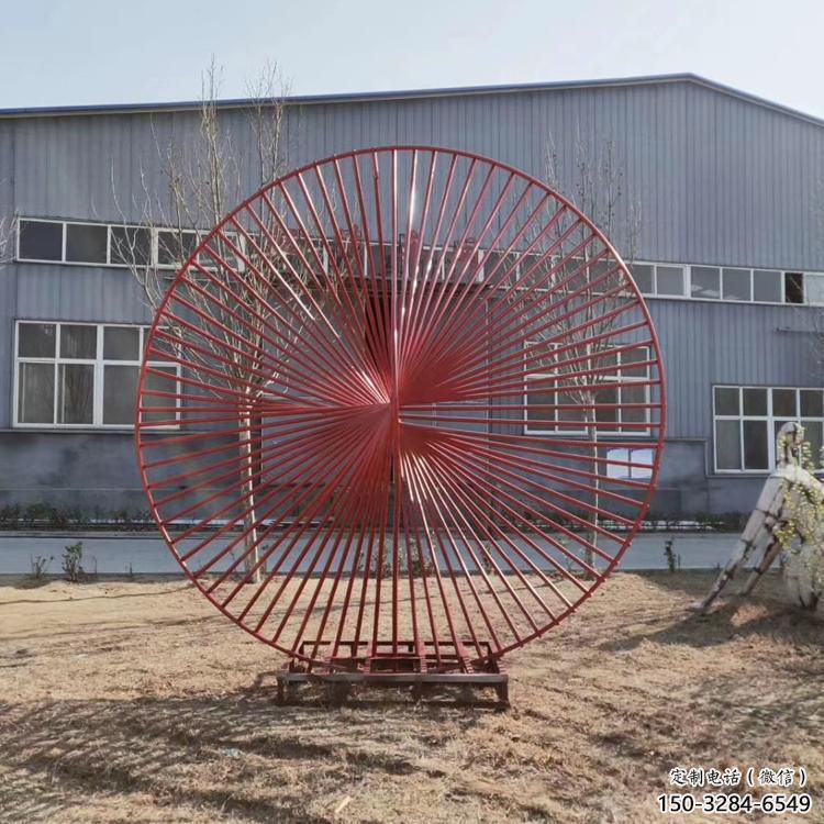 圓環(huán)雕塑生產(chǎn)，白鋼構(gòu)件，美陳鏤空圓環(huán)雕塑通用