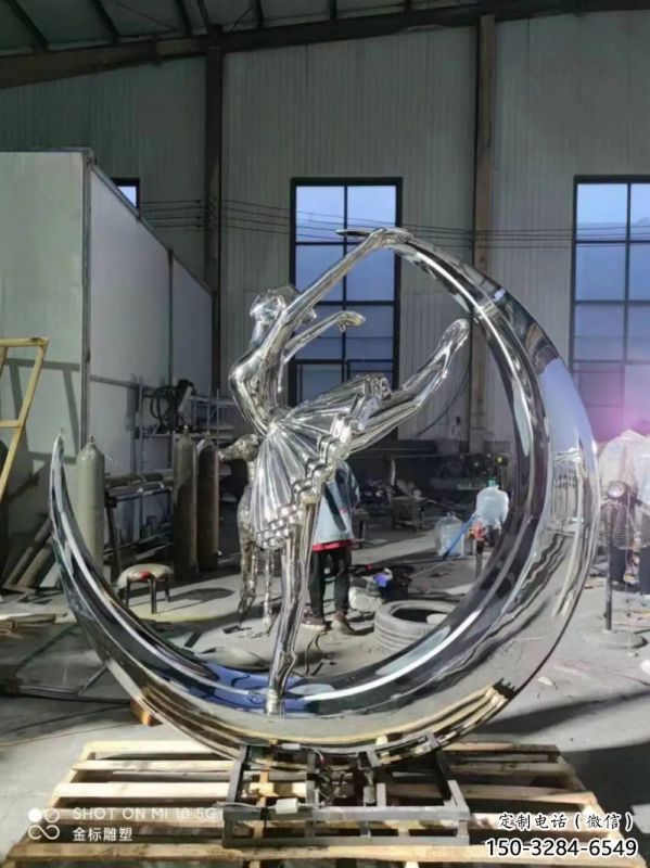 舞者雕塑優選，城市裝飾，圓環舞者雕塑訂做