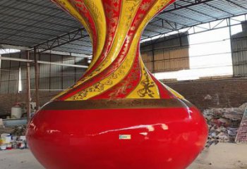 大型花瓶雕塑常用，戶外擺放，玻璃鋼花瓶雕塑專供