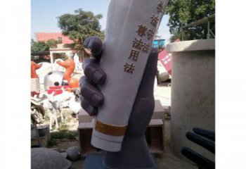 手卷雕塑通用，陸地?cái)[件，各類玻璃鋼手卷雕塑點(diǎn)擊