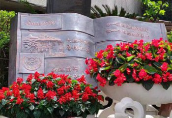 銅書籍雕塑主題定做，廣場系列，銅書籍雕塑制作廠家