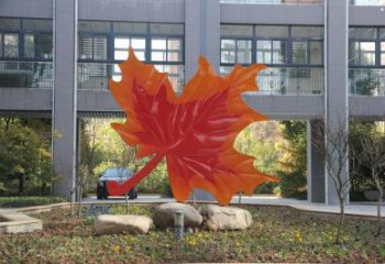 楓葉雕塑優選，多彩藝術，仿真烤漆楓葉雕塑選用