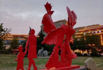 景觀楓葉雕塑廠家，烤漆工藝，烤漆楓葉雕塑承接