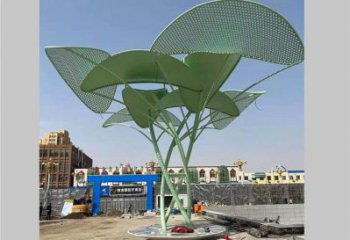 鏤空樹雕塑制造商，城市雕塑，烤漆鏤空樹雕塑定制