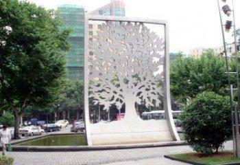 鏤空樹雕塑常用，景觀概念，鏤空剪紙樹雕塑生產廠家