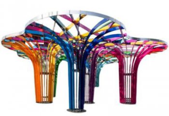 燈光樹(shù)雕塑，標(biāo)識(shí)雕塑，燈光蘑菇樹(shù)雕塑制造廠家