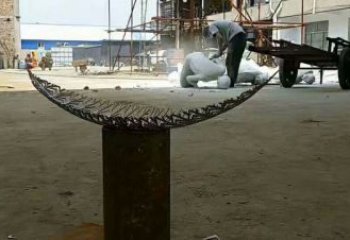 鏤空樹葉雕塑制作，公園小品，鏡面鏤空樹葉雕塑優選