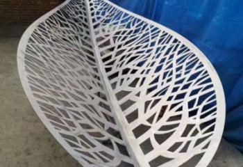 樹葉雕塑定做，標識雕塑，鏤空樹葉雕塑選定