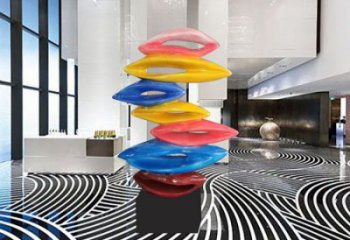 室內(nèi)水滴雕塑，拉絲景觀雕塑，抽象效果