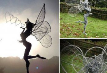 小精靈雕塑，抽象卡通雕塑，美陳人物擺件