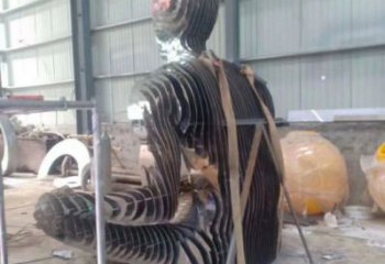 鏤空人物雕塑制造，歐式風格，創意鐵藝人物雕塑定價