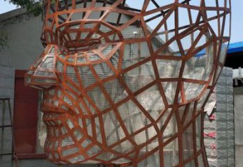 人頭像雕塑觀賞型，城市裝飾，鏤空人頭像雕塑標準