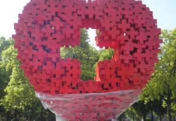 愛心雕塑通用，花園小品，廣場(chǎng)不銹鋼愛心雕塑優(yōu)價(jià)