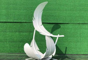 雕塑羽毛景觀制造，街景小品，景觀烤漆羽毛雕塑優價