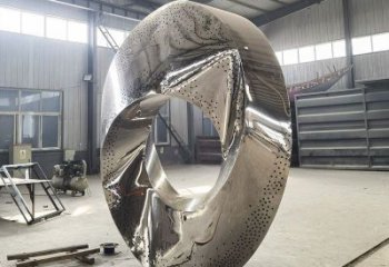 鈦金圓圈雕塑制造，廣場雕塑，制造不銹鋼圓圈雕塑批發