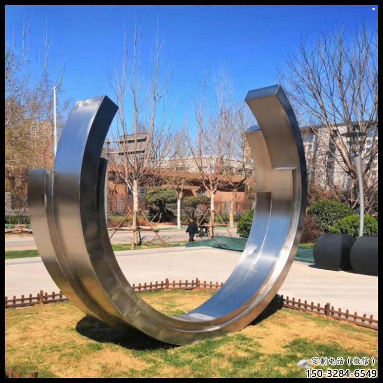 月亮船雕塑供需，標識雕塑，不銹鋼月亮船雕塑制造商