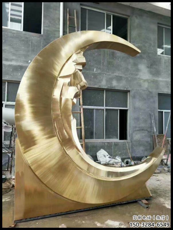 月神雕塑選用，美陳雕塑，不銹鋼月神雕塑標準廠家