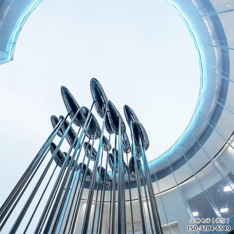 不銹鋼祥云雕塑承接，城市裝飾，大型祥云雕塑公司生產商