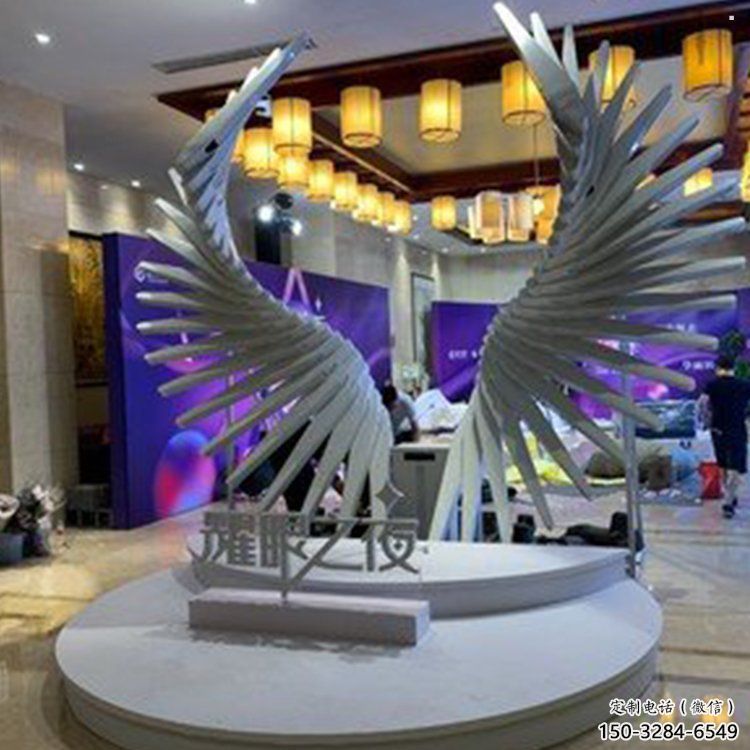 天使之翼雕塑供需，標(biāo)識(shí)雕塑，景觀翅膀雕塑制造商