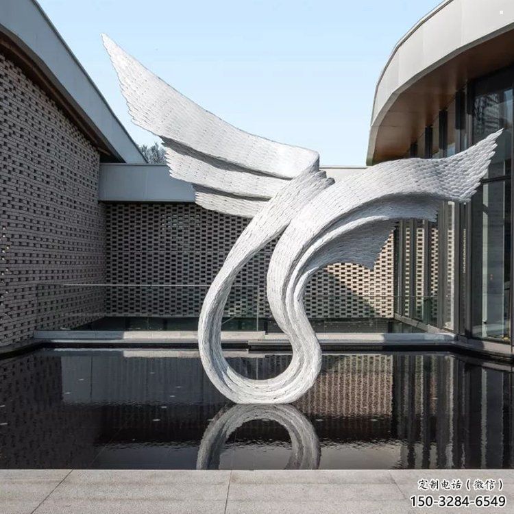 天使之翼雕塑生產(chǎn)，透雕系列，別墅翅膀雕塑生產(chǎn)商