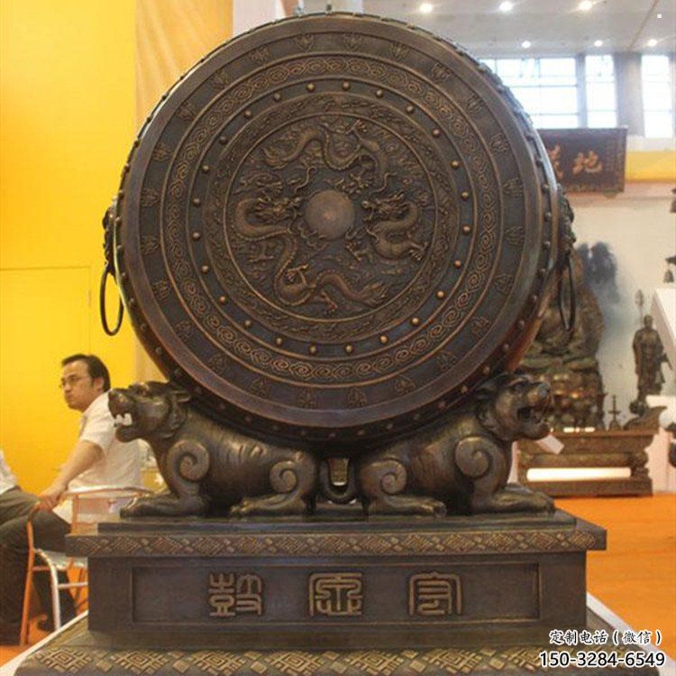 中式銅鼓雕塑定價，街頭雕塑，銅鼓雕塑工程制作精選