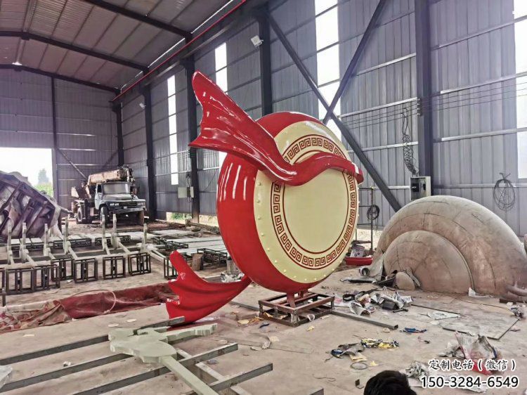 房地產(chǎn)戰(zhàn)鼓雕塑