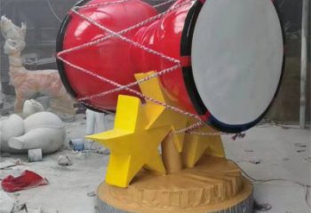 手拍鼓雕塑觀賞型，標識雕塑，紀念不銹鋼手拍鼓雕塑展品