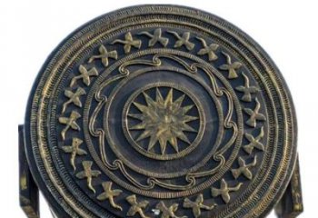 銅鼓雕塑專供，校園雕塑，小區銅鼓雕塑標準