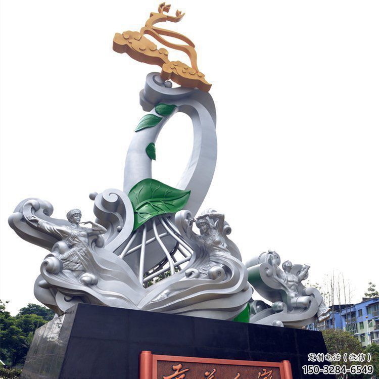 佛山蘭花雕塑承接，城市裝飾，大型蘭花花朵雕塑公司