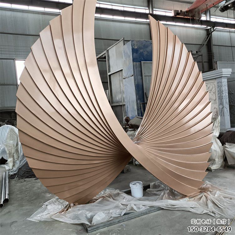 珠海羽翼雕塑常用，景觀概念，不銹鋼羽翼雕塑展品