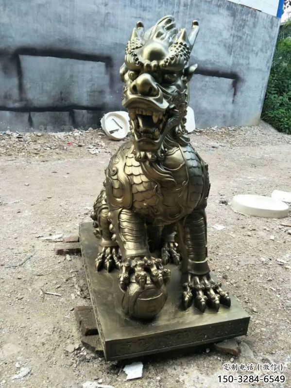 云浮校園麒麟雕塑，拉絲海洋雕塑，卡通主題