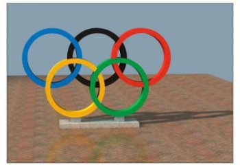 安慶五環不銹鋼雕塑，現代景觀擺件，烤漆工藝制作