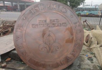 亳州彩繪校徽雕塑