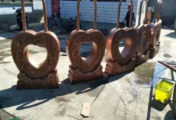 廈門景觀同心鎖雕塑供應，藝術雕塑，現(xiàn)代鎖子雕塑供求