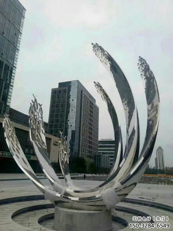 臨高地面噴泉雕塑小品，圓環結構概念，旱地水景噴泉體系