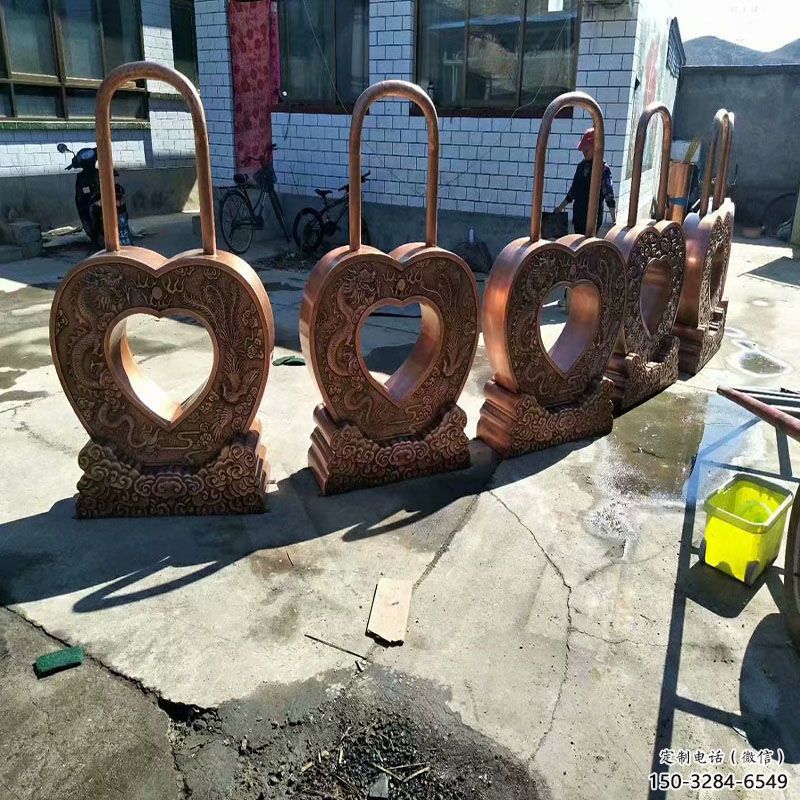 保定景觀同心鎖雕塑供應，藝術雕塑，現(xiàn)代鎖子雕塑供求